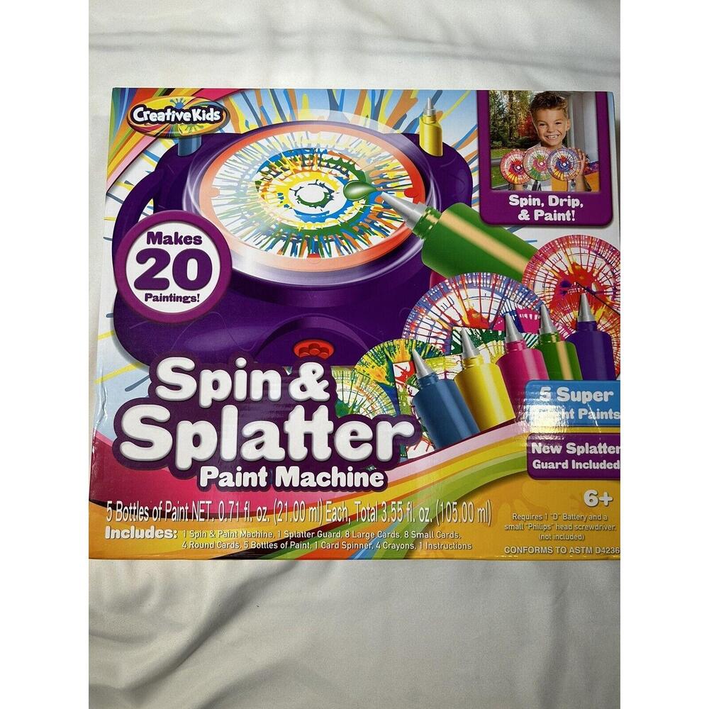 Creative Kids Plain And Splatter. Makes 20 Paintings  Ages 6+